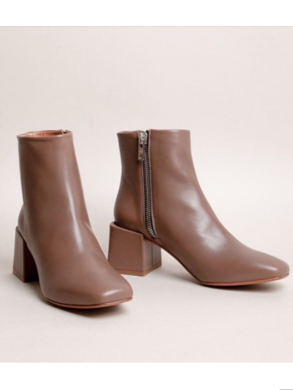 LoQ ‘Lazaro’ Leather Heeled Boots in brown 40